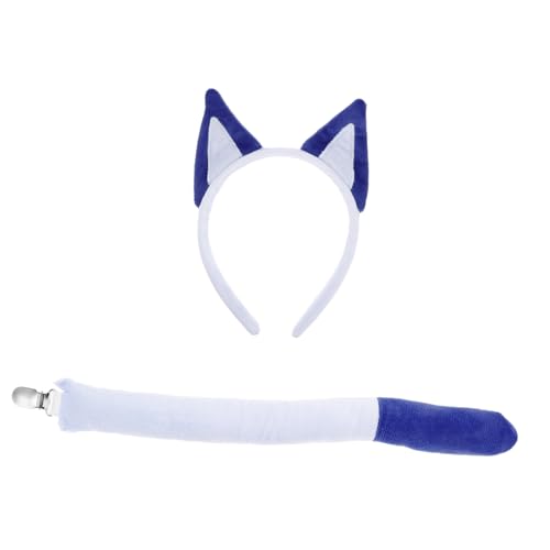 VERDANVERSE 2 Stück Blaues Hund Ohren Stirnband mit Weiches Damen Kostüm Zubehör für Halloween Karneval Cosplay und Themenpartys Bequemes Animal Headwear Set für Verkleidung und Feier VERDANVERSE 2 Stück Blaues Hund Ohren Stirnband mit Weiches Damen Kostüm Zubehör für Halloween Karneval Cosplay und Themenpartys Bequemes Animal Headwear Set für Verkleidung und Feier von VERDANVERSE