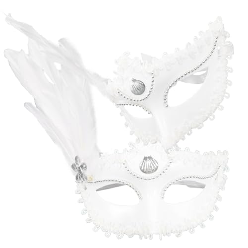 VERDANVERSE 2 Stück Frauen Maske mit Federn für Karneval Maskerade Cosplay Dekorationsmaske für Partys Besondere Anlässe Anpassbare Bequeme Trageweise VERDANVERSE 2 Stück Frauen Maske mit Federn für Karneval Maskerade Cosplay Dekorationsmaske für Partys Besondere Anlässe Anpassbare Bequeme Trageweise von VERDANVERSE
