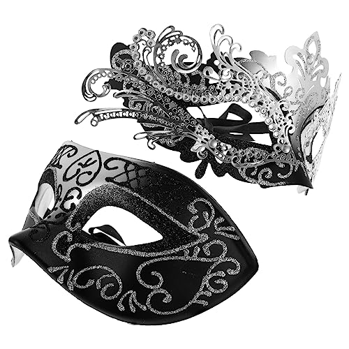 VERDANVERSE 2 Stück Halloween-Maske Masken-Cosplay Maskerade-Maske für Frauen Abschlussball-Augenabdeckung halloween costume halloween kleidung Cosplay -Requisiten Maskerade Masken Plastik von VERDANVERSE