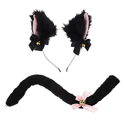 VERDANVERSE 2 Stück Katzenkostüm Set für Mädchen Teiliges Katzenohren Stirnband und Katzenschwanz für Halloween Geburtstagsfeiern und Cosplay Hautfreundlich und Langlebig VERDANVERSE 2 Stück Katzenkostüm Set für Mädchen Teiliges Katzenohren Stirnband und Katzenschwanz für Halloween Geburtstagsfeiern und Cosplay Hautfreundlich und Langlebig von VERDANVERSE