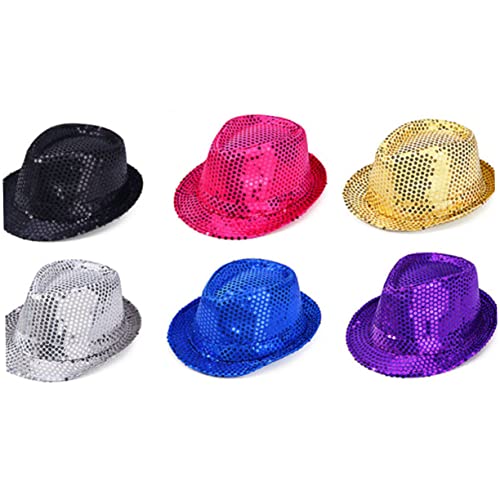 VERDANVERSE 2 Stück Pailletten Jazzhut für Erwachsene Glamouröses Kostüm Accessoire für und Partys von VERDANVERSE