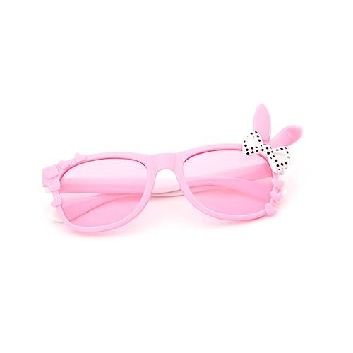 VERDANVERSE 2 Stück Sonnenbrillen mit Hasenohren und Schleife Partybrille für Mädchen und Jungen Leichte Robuste Outdoor Accessoires für Fasching und Festtage Zufällige Farbe Zufällige Farbe von VERDANVERSE