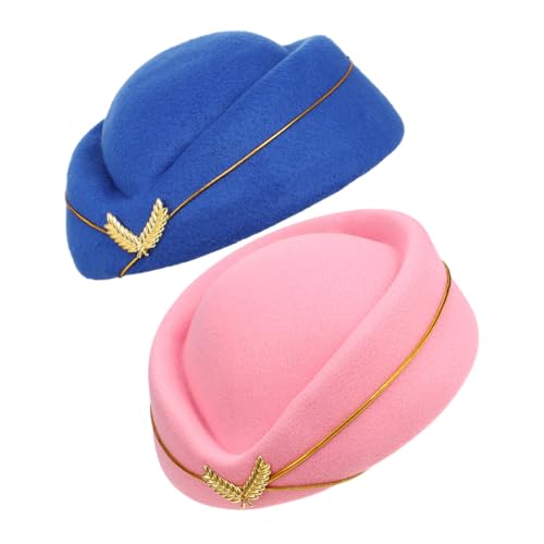VERDANVERSE 2 Stück Teiliges Flight Attendant Beret Damen Atmungsaktive Cosplay Flugbegleiterin Mütze Bequeme Kompakte Stewardess Hüte für Bühne Kostüm und Theateraufführungen VERDANVERSE 2 Stück Teiliges Flight Attendant Beret Damen Atmungsaktive Cosplay Flugbegleiterin Mütze Bequeme Kompakte Stewardess Hüte für Bühne Kostüm und Theateraufführungen von VERDANVERSE