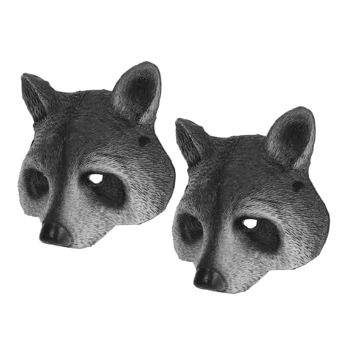 VERDANVERSE 2 Stück Teiliges Waschbär Maske aus Flexiblem Pu-schaum Realistische Tier Halbgesichtsmasken für Halloween Karneval Cosplay Verstellbar und Leicht für Erwachsene und Jugendliche VERDANVERSE 2 Stück Teiliges Waschbär Maske aus Flexiblem Pu-schaum Realistische Tier Halbgesichtsmasken für Halloween Karneval Cosplay Verstellbar und Leicht für Erwachsene und Jugendliche von VERDANVERSE