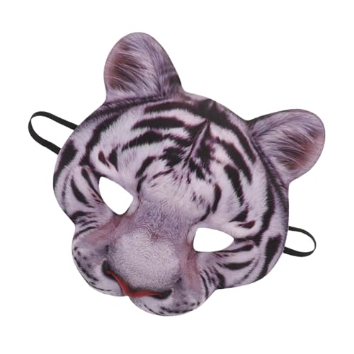 VERDANVERSE 2 Stück Tiger Maske Leicht und Atmungsaktiv Realistische Tiermaske für Erwachsene für Halloween Karneval Fasching Outdoor Cosplay und Maskenparty von VERDANVERSE