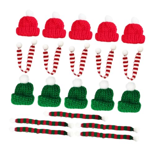VERDANVERSE 20 Stück Teiliges Weihnachtsdeko Strickmützen und Schals für Flaschen Tassen und Puppenhaus Rot Grün Handgefertigte Weihnachtsmützen mit Feiner Verarbeitung Winterliche VERDANVERSE 20 Stück Teiliges Weihnachtsdeko Strickmützen und Schals für Flaschen Tassen und Puppenhaus Rot Grün Handgefertigte Weihnachtsmützen mit Feiner Verarbeitung Winterliche von VERDANVERSE