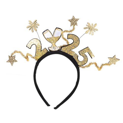 VERDANVERSE 2025 Stirnband und Kopfbedeckung für das neue Jahr neues jahr stirnband Bands bunt Haarband party kopfschmuck Haarbänder für Erwachsene Kopfschmuck für das neue Jahr Plastik Golden VERDANVERSE 2025 Stirnband und Kopfbedeckung für das neue Jahr neues jahr stirnband Bands bunt Haarband party kopfschmuck Haarbänder für Erwachsene Kopfschmuck für das neue Jahr Plastik Golden von VERDANVERSE