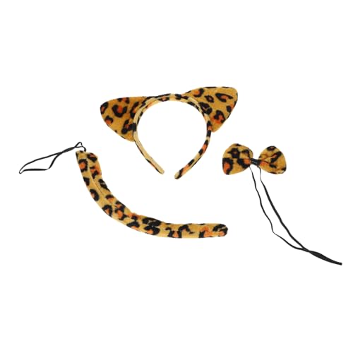 VERDANVERSE 3 Sätze Leoparden mit und Schleife Verstellbares Katzenohren Haarreif Kostümzubehör für Cosplay Halloween Karneval und Party Elastisch und Angenehm VERDANVERSE 3 Sätze Leoparden mit und Schleife Verstellbares Katzenohren Haarreif Kostümzubehör für Cosplay Halloween Karneval und Party Elastisch und Angenehm von VERDANVERSE