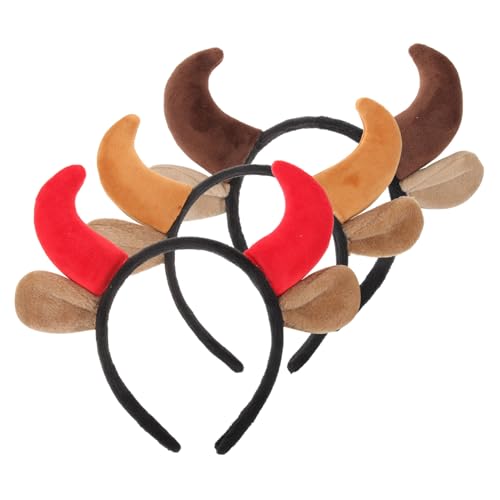 VERDANVERSE 3 Stück Teiliges Halloween Hörner Haarband aus Sicherem Stoffmaterial Komfortabel und Langlebig Modischer Kuh Horn Kopfschmuck für Halloween Party Parade und Cosplay Kostüm Zubehör VERDANVERSE 3 Stück Teiliges Halloween Hörner Haarband aus Sicherem Stoffmaterial Komfortabel und Langlebig Modischer Kuh Horn Kopfschmuck für Halloween Party Parade und Cosplay Kostüm Zubehör von VERDANVERSE