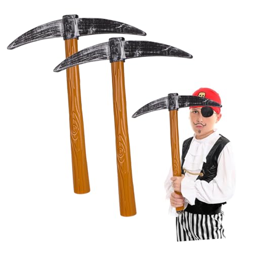VERDANVERSE 3 Stück Teiliges Pickaxe aus Langlebigem Kunststoff und Realistische Miniatur Spitzhacke Requisiten für Party Deko Bühnenauftritte und Fasching Zubehör VERDANVERSE 3 Stück Teiliges Pickaxe aus Langlebigem Kunststoff und Realistische Miniatur Spitzhacke Requisiten für Party Deko Bühnenauftritte und Fasching Zubehör von VERDANVERSE