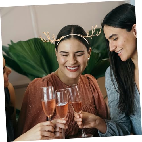 VERDANVERSE 3 Stück Teiliges Rentier-geweih Haarreif mit Funkelnden Strass-Elementen Leichter Metall-haarreifen für Festliche Weihnachtsfeiern Bequemer Sitz und Stilvolles Design VERDANVERSE 3 Stück Teiliges Rentier-geweih Haarreif mit Funkelnden Strass-Elementen Leichter Metall-haarreifen für Festliche Weihnachtsfeiern Bequemer Sitz und Stilvolles Design von VERDANVERSE
