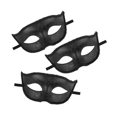 VERDANVERSE 3 Stück Vintage Venezianische Halbgesichtsmaske Spitzenmaske Teiliges für Damen und Herren Karneval Halloween Kostüm Party Maskenball VERDANVERSE 3 Stück Vintage Venezianische Halbgesichtsmaske Spitzenmaske Teiliges für Damen und Herren Karneval Halloween Kostüm Party Maskenball von VERDANVERSE