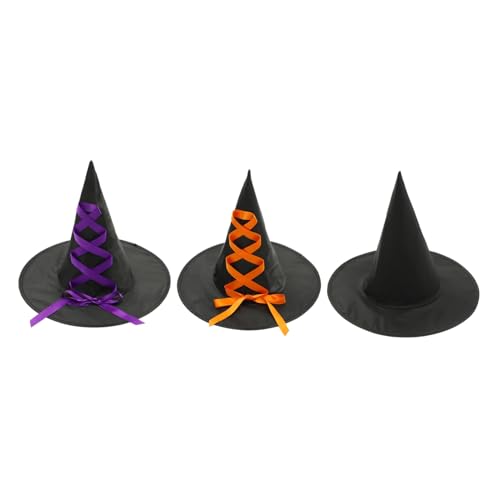 VERDANVERSE 3 Stück Zaubererhut Halloween-Versorgung Hexenhüte Dekorationen Dreispitz Halloween-Mini-Hexenhüte Halloween- -Dekorationen Hexenhut mit Schleife geschmeidiger Hexenhut Stoff VERDANVERSE 3 Stück Zaubererhut Halloween-Versorgung Hexenhüte Dekorationen Dreispitz Halloween-Mini-Hexenhüte Halloween- -Dekorationen Hexenhut mit Schleife geschmeidiger Hexenhut Stoff von VERDANVERSE