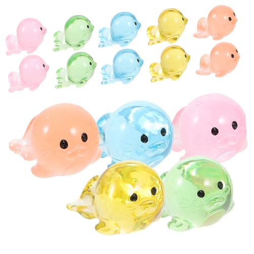 VERDANVERSE 40 Stück Dekorationszubehör für Aquarien Animal Figures wohnungseinrichtung Home Decoration seelöwe Aquarium Kleiner Fischtank Desktop-Handwerk Miniatur-Tierfiguren Harz Colorful von VERDANVERSE