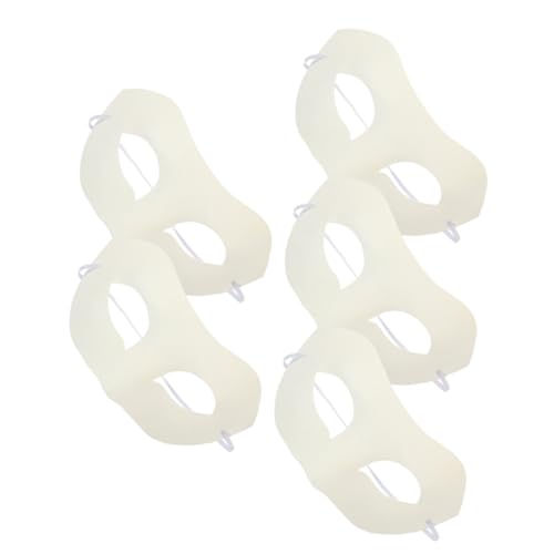 VERDANVERSE 5 Stück DIY Teiliges Blanko Papiermasken Handbemalbare Masken für Karneval Cosplay und Kreative Bastelprojekte Leichte und Sichere Maske für Erwachsene von VERDANVERSE