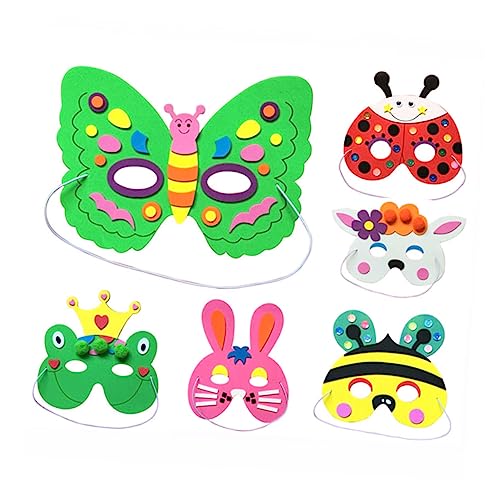 VERDANVERSE 6 Stück Teiliges DIY Tiermasken Materialset für Handgemachte Kostümmasken für Kreative Rollenspiele Junge Mädchen Aktivitäten für Kindergartenpartys Verschiedene VERDANVERSE 6 Stück Teiliges DIY Tiermasken Materialset für Handgemachte Kostümmasken für Kreative Rollenspiele Junge Mädchen Aktivitäten für Kindergartenpartys Verschiedene von VERDANVERSE
