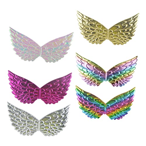 VERDANVERSE 6 Stück Teiliges Feenflügel für Bunte Engelsflügel aus Hochwertigem Bequem Farbenfroh für Kostümpartys Karneval Cosplay und Fotoshootings Zauberhaftes Accessoire für Mädchen von VERDANVERSE