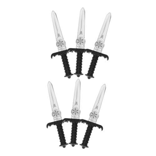 VERDANVERSE 6 Stück Zeigen Rollenspiele Requisite Kinderspielzeug Simulationsspielzeug Simulationspirat Bühnenmesser Plastik Black VERDANVERSE 6 Stück Zeigen Rollenspiele Requisite Kinderspielzeug Simulationsspielzeug Simulationspirat Bühnenmesser Plastik Black von VERDANVERSE