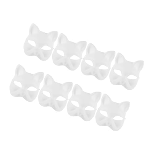VERDANVERSE 7 Stücke Maske Maskerade Party Favors Kostüm Prop Party Favors Weiß Papier von VERDANVERSE