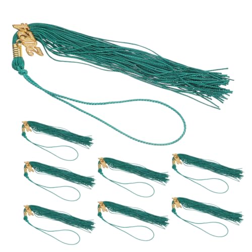 VERDANVERSE 8 Stück Zubehör für Abschlusskappen Hut- akademische Quasten Dekoration der Abschlusskappe Reiz hängend Hut Quasten dekorative Quastenanhänger Polyester Green VERDANVERSE 8 Stück Zubehör für Abschlusskappen Hut- akademische Quasten Dekoration der Abschlusskappe Reiz hängend Hut Quasten dekorative Quastenanhänger Polyester Green von VERDANVERSE