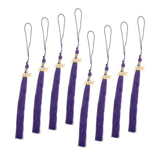 VERDANVERSE 8 Stück Zubehör für Abschlusskappen grad cap charms Junggesellenmütze Quaste dein Blau Abschlusskappen Quaste Materialien für die Abschlusssaison Polyester Violett VERDANVERSE 8 Stück Zubehör für Abschlusskappen grad cap charms Junggesellenmütze Quaste dein Blau Abschlusskappen Quaste Materialien für die Abschlusssaison Polyester Violett von VERDANVERSE