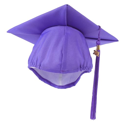 VERDANVERSE Bachelor-Kappe Abschlusskappe und -kleid Stirnband für Abschlusskappen Hüte Modisch Requisiten für die Abschlussfeier Abschlusskappe mit Quaste Polyester Violett VERDANVERSE Bachelor-Kappe Abschlusskappe und -kleid Stirnband für Abschlusskappen Hüte Modisch Requisiten für die Abschlussfeier Abschlusskappe mit Quaste Polyester Violett von VERDANVERSE