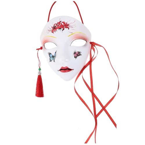 VERDANVERSE Chinesische Stil Maske Vollgesichts Cosplay Maske aus Material Party für Erwachsene Handbemalt Kostümaccessoire von VERDANVERSE