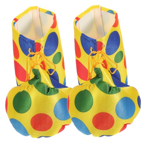 VERDANVERSE Clown Kostüm Schuhe für Erwachsene Bunte Große Clownschuhe für Halloween Karneval und Cosplay Leicht und Langlebig für Kostümpartys und Magieraufführungen von VERDANVERSE
