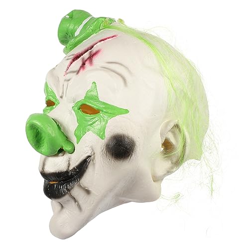 VERDANVERSE Clown-Maske Cosplay-Requisiten für Clowns Halloween -Party Clown-Performance-Maske Halloween-Cosplay-Requisiten Halloween -Produktmaske Maskenparty Emulsion Green VERDANVERSE Clown-Maske Cosplay-Requisiten für Clowns Halloween -Party Clown-Performance-Maske Halloween-Cosplay-Requisiten Halloween -Produktmaske Maskenparty Emulsion Green von VERDANVERSE
