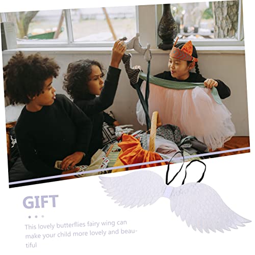 VERDANVERSE Engelsflügel Kostüm Silber Fake Wings Modell Dekoration für Halloween Party Cosplay Karneval Bühnenauftritte von VERDANVERSE