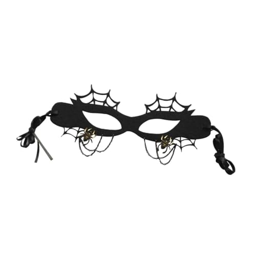 VERDANVERSE Faszinierende Halb Gesichtsmaske Filz mit Design für Karneval Halloween für Kostümpartys Cosplay Leicht Hautfreundlich Sicht durch Große Augenöffnungen von VERDANVERSE