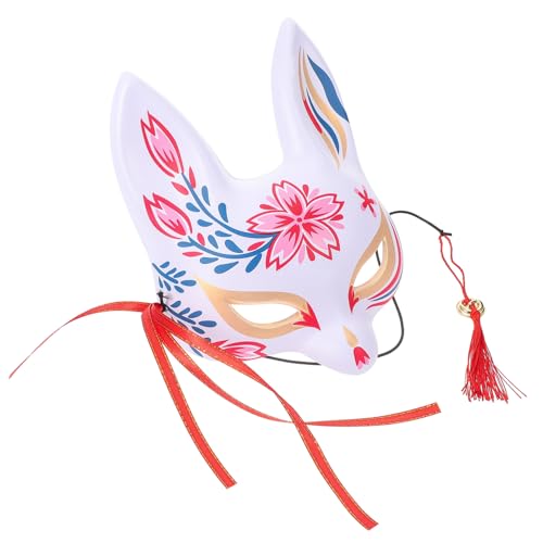 VERDANVERSE Fuchs Halbmaske für Halloween Japanische Cosplay Maske mit Handgemaltem Design für Maskenball Karneval und Festlichkeiten für Fotos und Bühnenauftritte VERDANVERSE Fuchs Halbmaske für Halloween Japanische Cosplay Maske mit Handgemaltem Design für Maskenball Karneval und Festlichkeiten für Fotos und Bühnenauftritte von VERDANVERSE