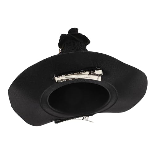 VERDANVERSE Gothic Hexenhut Haarklammer Halloween Kostüm Hexen Haarclip Schwarz für Erwachsene Cosplay Party Masquerade Bühnenauftritt VERDANVERSE Gothic Hexenhut Haarklammer Halloween Kostüm Hexen Haarclip Schwarz für Erwachsene Cosplay Party Masquerade Bühnenauftritt von VERDANVERSE