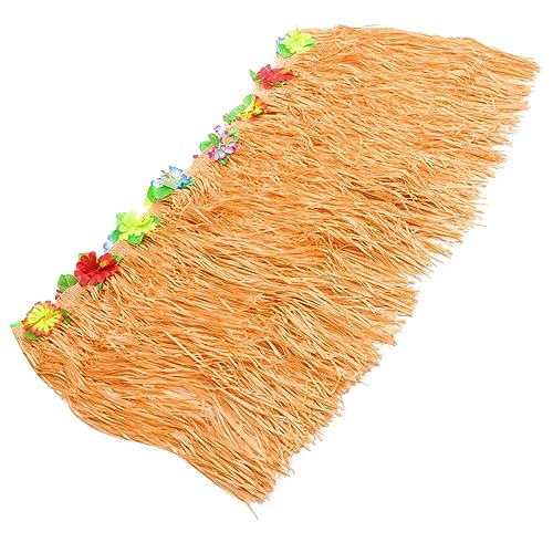 VERDANVERSE Großer Blütentischrock Tischrock aus Bast für Tischrock mit Bastfransen tropisch thematisiert Party hawaiianische Dekorationen hawaiianisches Stoff Yellow VERDANVERSE Großer Blütentischrock Tischrock aus Bast für Tischrock mit Bastfransen tropisch thematisiert Party hawaiianische Dekorationen hawaiianisches Stoff Yellow von VERDANVERSE