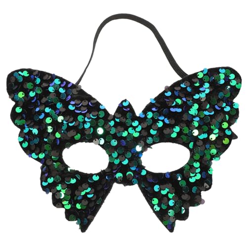 VERDANVERSE Grüne Sequin Butterfly Maske für Damen Herren Maskerade Maske für Karneval Halloween Kostümparty Cosplay Komfortabel Verstellbar von VERDANVERSE