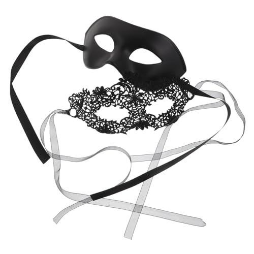 VERDANVERSE Halbgesichts Masken für Kunstvoller Spitzenblume Venezianische Vintage Maske für Halloween Karneval Maskenball und Festliche Kostüm Accessoires von VERDANVERSE