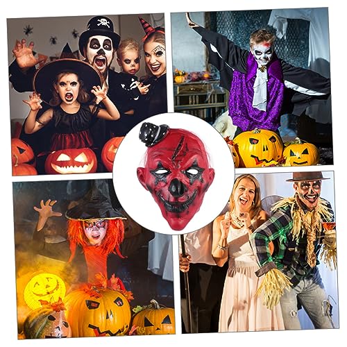 VERDANVERSE Halloween Clown Maske Rote Horror Gesichtsmaske Gruselige Party Kostüm Requisiten Für Karneval Cosplay Aufführung von VERDANVERSE