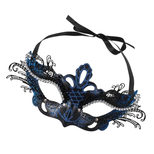 VERDANVERSE Halloween Halbgesichts-schmetterlingsmaske aus Eisen und Kunststoff Leichte Masquerade Ball Maske für Frauen Elegantes Party-cosplay Zubehör Wiederverwendbar für Karneval und von VERDANVERSE