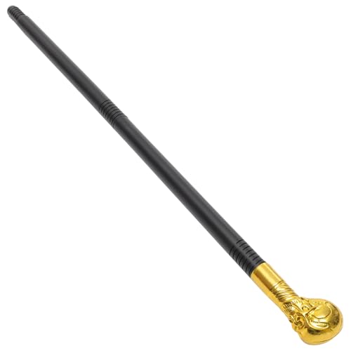 VERDANVERSE Halloween Kostüm Zauberstab Teiliger Schädel aus Robustem Kunststoff Dekorativer Skeleton Scepter für Theaterpartys Gruseliges Cosplay Accessoire in Gold VERDANVERSE Halloween Kostüm Zauberstab Teiliger Schädel aus Robustem Kunststoff Dekorativer Skeleton Scepter für Theaterpartys Gruseliges Cosplay Accessoire in Gold von VERDANVERSE