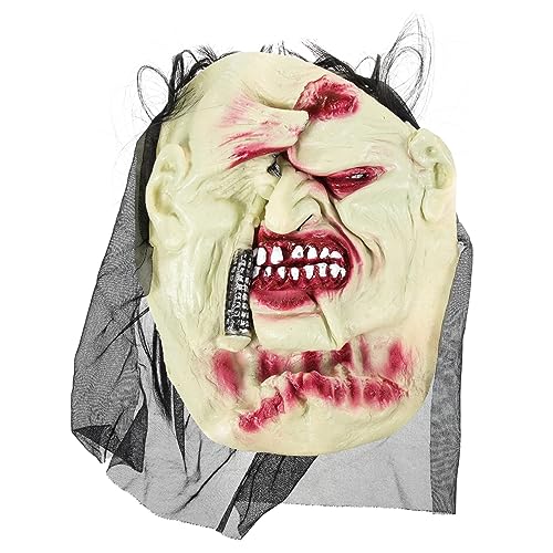 VERDANVERSE Halloween-zombie-gesicht Led Damen Skelett Beängstigend Kind Funkeln Maskerade Hoch Für Masken Halloween -kostüm Gruseliges Cosplay Ängstliches Gesicht Halloween Gruselig Emulsion von VERDANVERSE