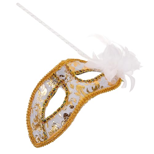 VERDANVERSE Handheld Maske für Damen Kostüm Maske mit Stab für Karneval Cosplay Vielseitig Einsetzbar für Partys und Besondere Anlässe Leicht Langlebig mit Feinen Details von VERDANVERSE