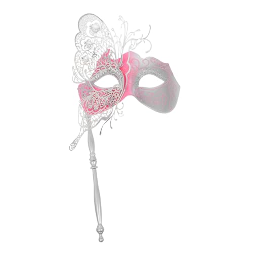 VERDANVERSE Karnevalsdekorationen Schmetterlingsdamenmaske Maskenmaske Schmetterlingsmaskenmaske Damenpartymaske Karnevalskostümmaske Damenmaskenmaske Titanstahl Rosa von VERDANVERSE