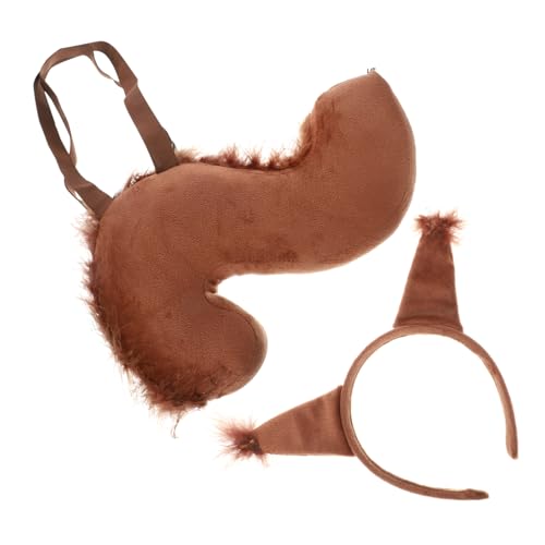 VERDANVERSE Kostümset mit Eichhörnchenohren und Verspieltes Accessoire für Cosplay Partys und Veranstaltungen Verstellbar Detailreich und Vielseitig Einsetzbar von VERDANVERSE