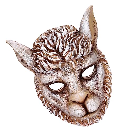 VERDANVERSE Löwenmaske Tierkopf-gesichtsbedeckung Masken Beängstigende Maske Led Party Maskerademaske Ostern Dekorative Maske Halloween Deko Streichmaske Cosplay-kostüm-maske Pu-schaum von VERDANVERSE