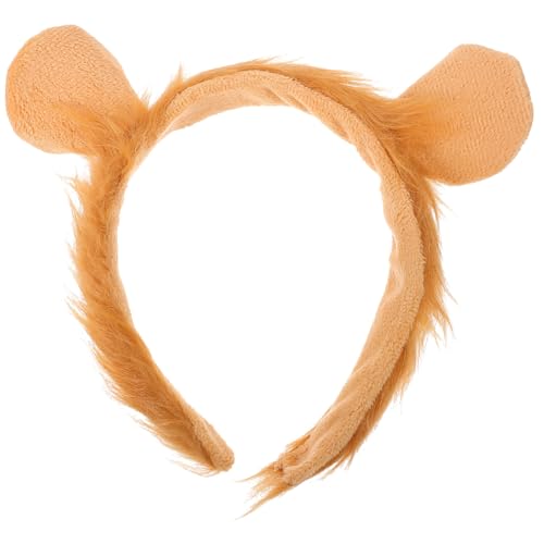 VERDANVERSE Kostüm Tieraccessoire Weiches Löwen-stirnband Mit Ohren Für Halloween-party Und Karneval Geeignet Für Erwachsene Und Teenager Kuscheliges Design Für Festliche Anlässe von VERDANVERSE