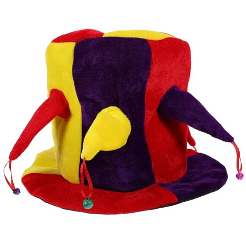 VERDANVERSE Lustige Clown-hut Für Und Halloween Mit Glöckchen Vielseitig Einsetzbar Für Kostümpartys Und Bühnenauftritte Und Auffällig VERDANVERSE Lustige Clown-hut Für Und Halloween Mit Glöckchen Vielseitig Einsetzbar Für Kostümpartys Und Bühnenauftritte Und Auffällig von VERDANVERSE
