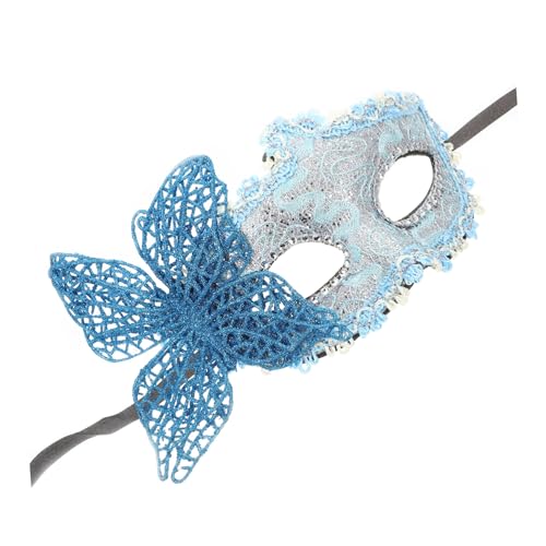 VERDANVERSE Maskenball Halbgesichtsmaske mit Schmetterlings Spitzenmuster Verstellbar Stilvolle Party Masquerade für Damen Geeignet für Halloween Karneval und Kostümpartys von VERDANVERSE