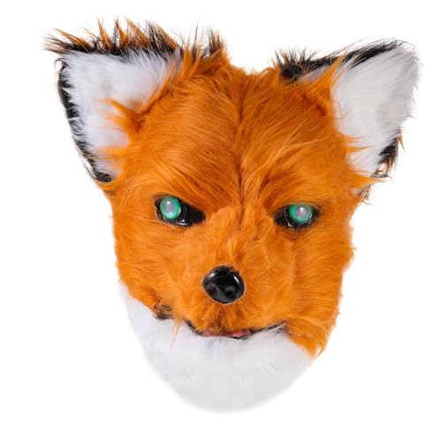 VERDANVERSE Maskerade maskiert Männer Fuchs Hälfte Halloween Plüschtiermasken simuliert Und pelzige Maske Männer Maskerade Maske Partymaskenmänner Maskerademaske nasses Haar VERDANVERSE Maskerade maskiert Männer Fuchs Hälfte Halloween Plüschtiermasken simuliert Und pelzige Maske Männer Maskerade Maske Partymaskenmänner Maskerademaske nasses Haar von VERDANVERSE