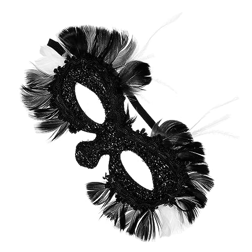 VERDANVERSE Masquerade Federkostüm Maske Damen und Herren Halloween Cosplay Party Halbgesichtsmaske Leicht Sicher Vielseitig für Karneval Fasching Verkleidung von VERDANVERSE