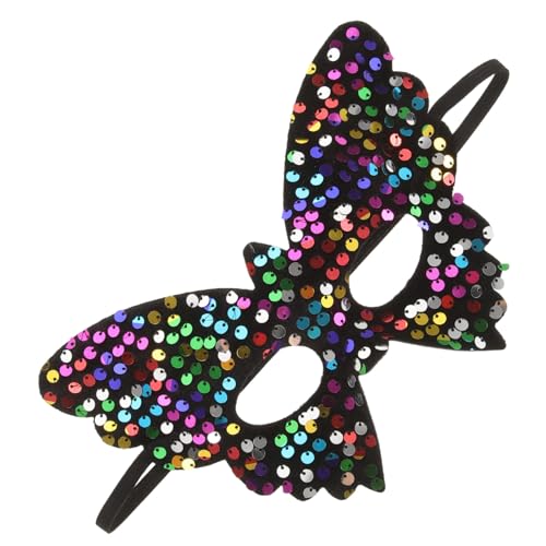 VERDANVERSE Masquerade Pailletten Schmetterlingsmaske Damen Karneval Fasching Cosplay Party Halloween Spitze Elastisch Leicht und von VERDANVERSE